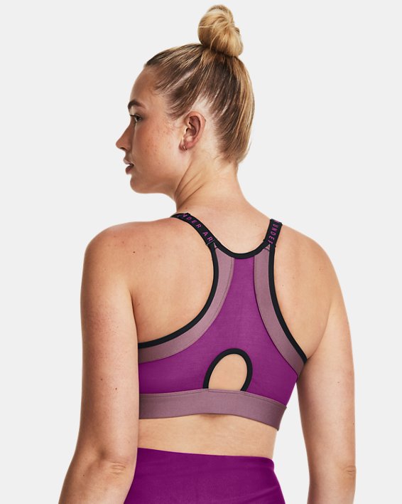 Women's UA Infinity Low Covered Sports Bra in Purple image number 7